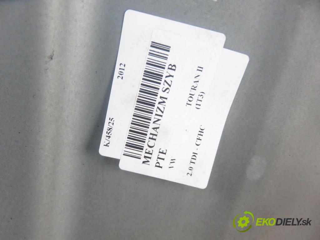 VW TOURAN (1T3) MINIVAN 2012 103,00 2.0 TDI - CFHC 1968,00 mechanismus oken PTE 5K0959704A ; 1T0839730Q ; 1T0839756