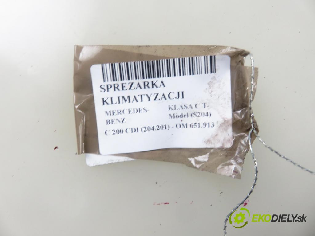 MERCEDES-BENZ KLASA C T-Model (S204) KOMBI 2011 100,00 C 200 CDI 136 (204.201) - OM 651.913 2143,00 KOMPRESOR: klimatizácie Z0006496D ; 0022305011 (Kompresor klimatizácie)