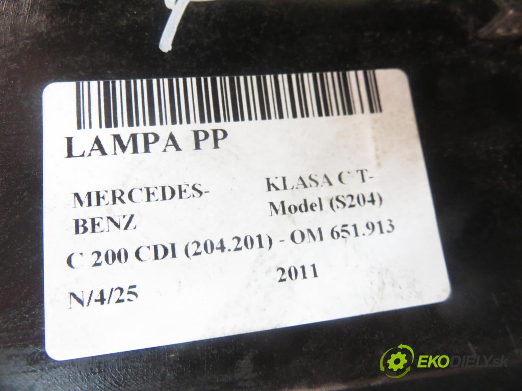 MERCEDES-BENZ KLASA C T-Model (S204) KOMBI 2011 100,00 C 200 CDI 136 (204.201) - OM 651.913 2143,00 světlo PP 2049065203