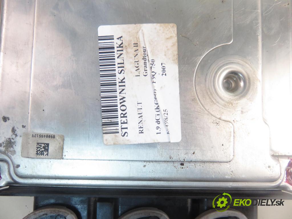 RENAULT LAGUNA II Grandtour (KG0/1_) KOMBI 2007 88,00 1.9 dCi 120 - F9Q 750 1870,00 Riadiaca jednotka Motor 8200527713 ; 8200631577 ; 0281012770