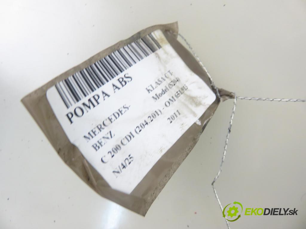 MERCEDES-BENZ KLASA C T-Model (S204) KOMBI 2011 100,00 C 200 CDI 136 (204.201) - OM 651.913 2143,00 Pumpa ABS 2049012400 ; 2044311912 ; 10092623103 (Pumpa ABS)