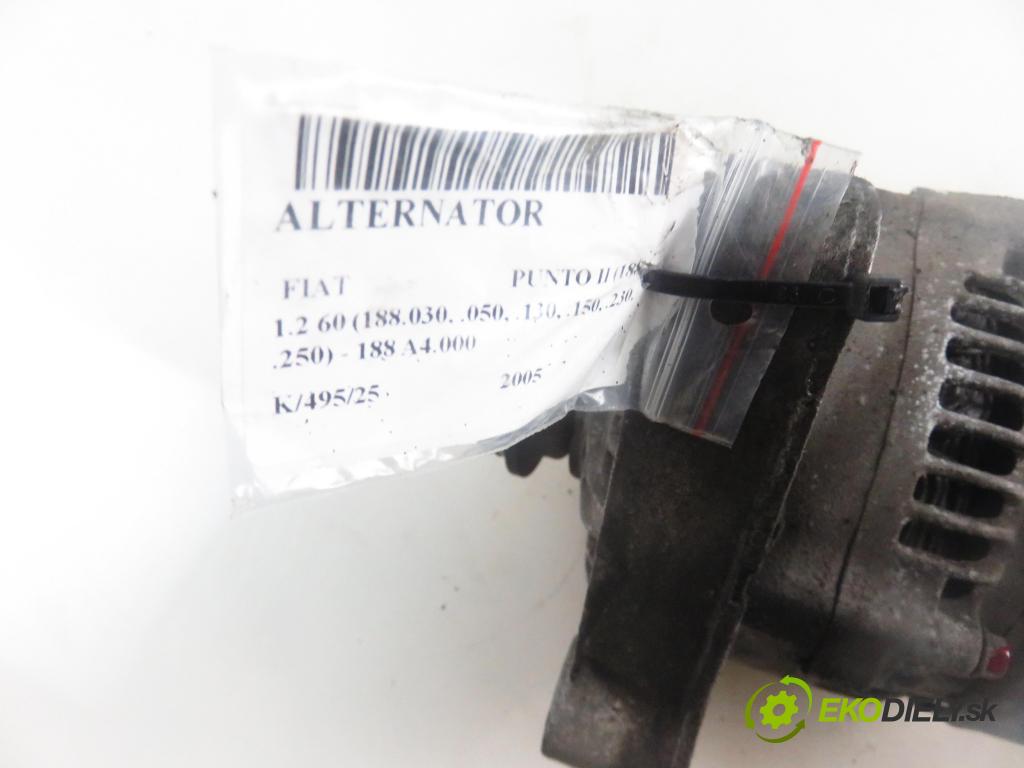 FIAT PUNTO (188_) HB 2005 44,00 1.2 60 - 188 A4.000 1242,00 Alternátor  (Alternátor)
