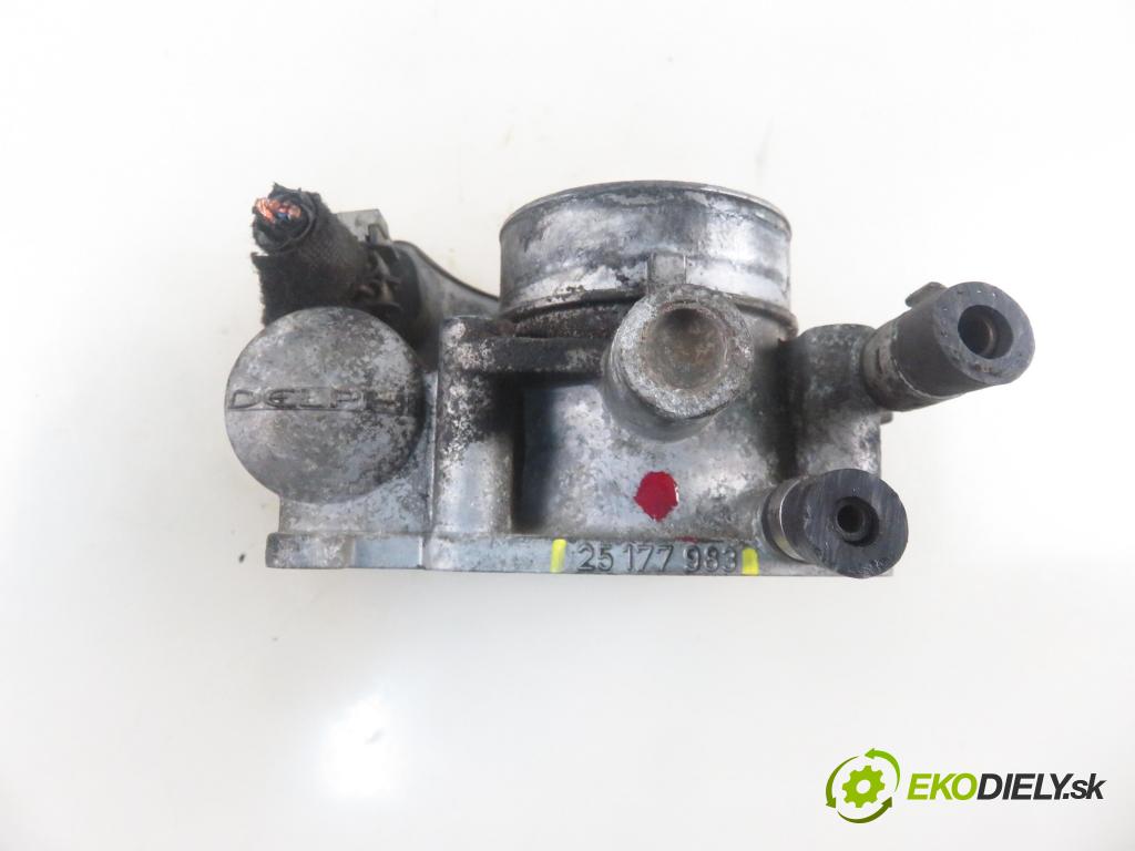 OPEL ASTRA G liftback (T98) HB 2001 62,00 1.6 8V - Z 16 SE 1598,00 Škrtiaca klapka 25177983 (Škrtiaca klapka)