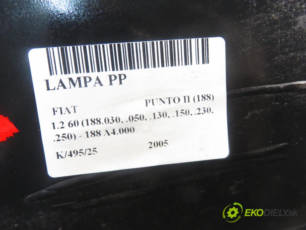 FIAT PUNTO (188_) HB 2005 44,00 1.2 60 - 188 A4.000 1242,00 světlo PP