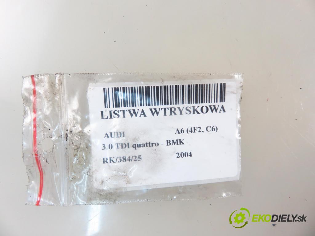 AUDI A6 (4F2, C6) SEDAN 2004 165,00 3.0 TDI quattro - BMK 2967,00 Lišta vstrekovacia 0281002665 ; 057130764B ; 059130090J (Vstrekovacia lišta)