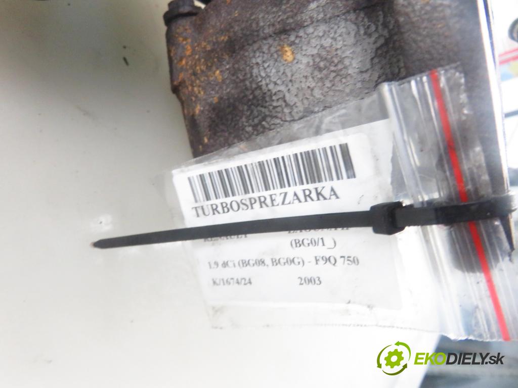 RENAULT LAGUNA II (BG0/1_) LIFTBACK 2003 88,00 1.9 dCi 120 - F9Q 750 1870,00 RYCHLONABÍJEČKA: 8200256077 (Turbodúchadla (kompletní))