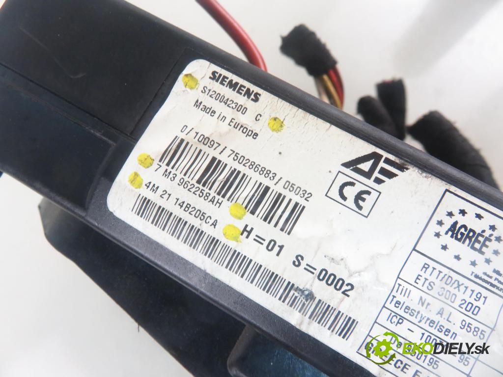SEAT ALHAMBRA (7V8, 7V9) MINIVAN 2005 96,00 1.9 TDI - ASZ 1896,00 MODUL BSI 7M3962258AH ; 4M2114B205CA ; S120042300C