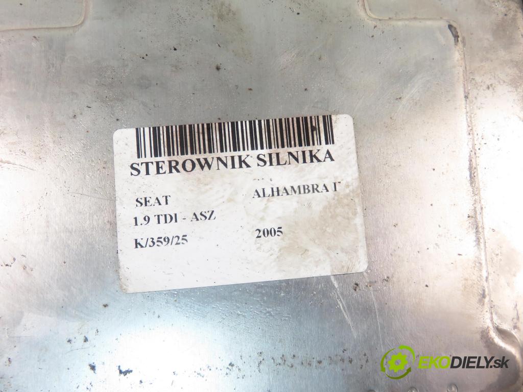 SEAT ALHAMBRA (7V8, 7V9) MINIVAN 2005 96,00 1.9 TDI - ASZ 1896,00 Riadiaca jednotka Motor 038906019NA ; 028101182