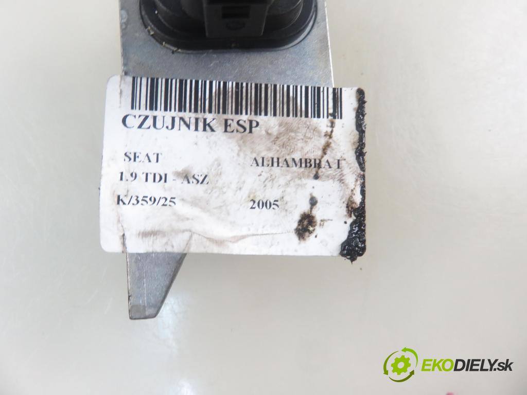 SEAT ALHAMBRA (7V8, 7V9) MINIVAN 2005 96,00 1.9 TDI - ASZ 1896,00 snímač ESP 7H0907655 ; 7M3907637D ; 10098503254