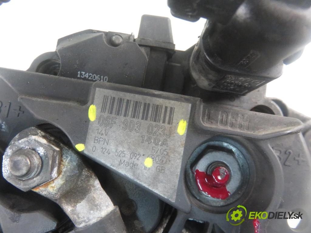 SEAT ALHAMBRA (7V8, 7V9) MINIVAN 2005 96,00 1.9 TDI - ASZ 1896,00 Alternátor 06F903023J ; 0124525092 (Alternátor)