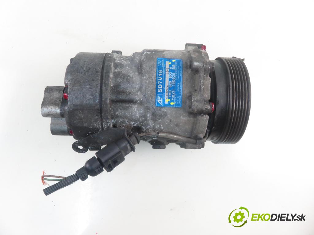 SEAT ALHAMBRA (7V8, 7V9) MINIVAN 2005 96,00 1.9 TDI - ASZ 1896,00 KOMPRESOR: klimatizácie 7M3820803A ; YM2H19D629BB (Kompresor klimatizácie)
