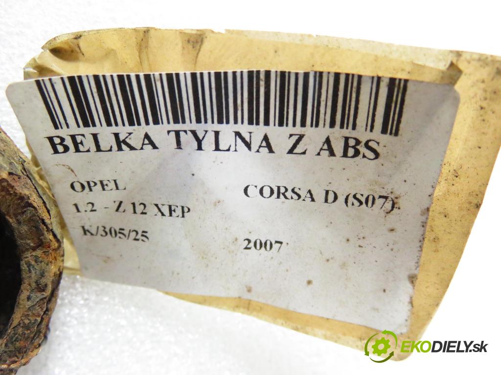 OPEL CORSA D (S07) HB 2007 59,00 1.2 - Z 12 XEP 1229,00 výztuha zadní část ABS