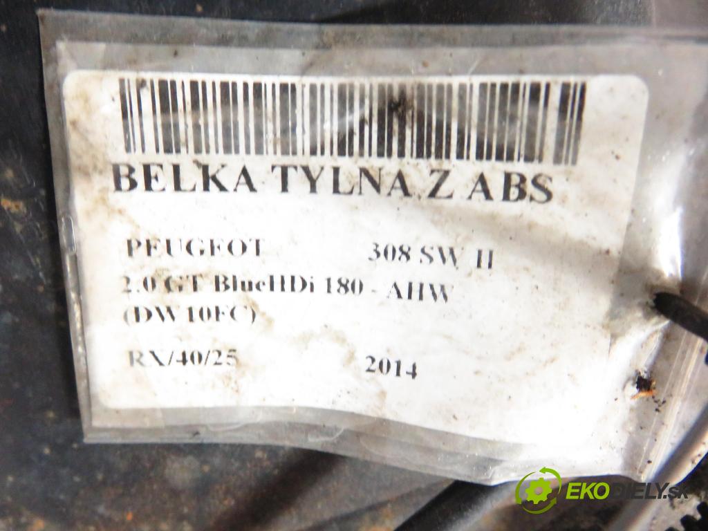 PEUGEOT 308 SW II KOMBI 2014 133,00 2.0 GT BlueHDi 180 - AHW (DW10FC) 1997,00 výztuha zadní část ABS