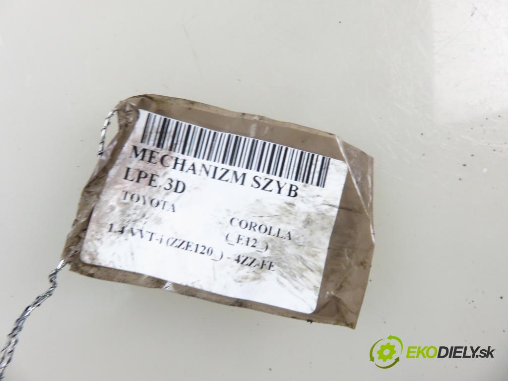 TOYOTA COROLLA (_E12_) HB 2002 71,00 1.4 VVT-i 97 (ZZE120) - 4ZZ-FE 1398,00 mechanismus oken 3D 0130822031