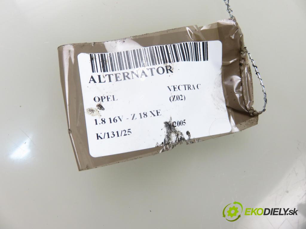 OPEL VECTRA C (Z02) LIFTBACK 2005 90,00 1.8 16V 122 - Z 18 XE 1796,00 Alternátor 0124425009 ; 13147093 (Alternátor)