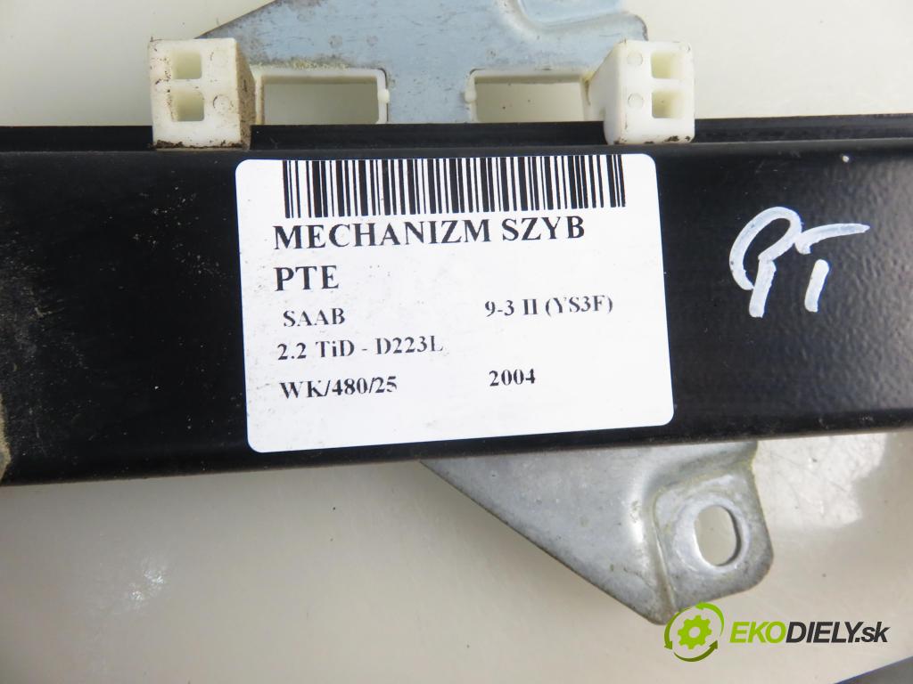 SAAB 9-3 (YS3F) SEDAN 2004 0,00 2.2 TiD - D223L 2171,00 mechanismus oken PTE 12793731