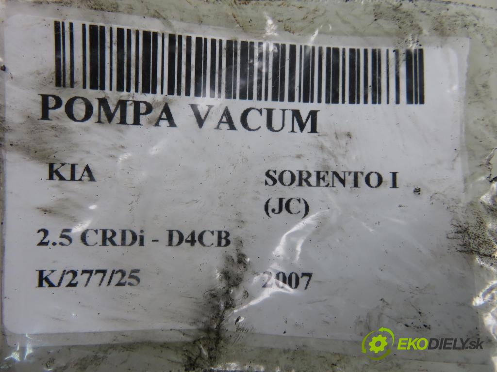 KIA SORENTO I (JC) SUV 2007 103,00 2.5 CRDi 140 - D4CB 2497,00 Pumpa vákuová 288104A400