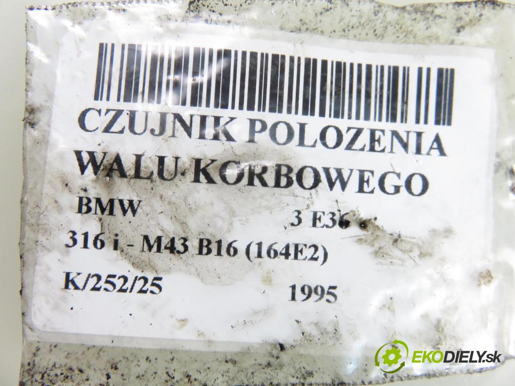 BMW 3 (E36) SEDAN 1995 75,00 316 i 102 - M43 B16 1596,00 snímač polohy Vačkového hřídele / kliky klikového 
