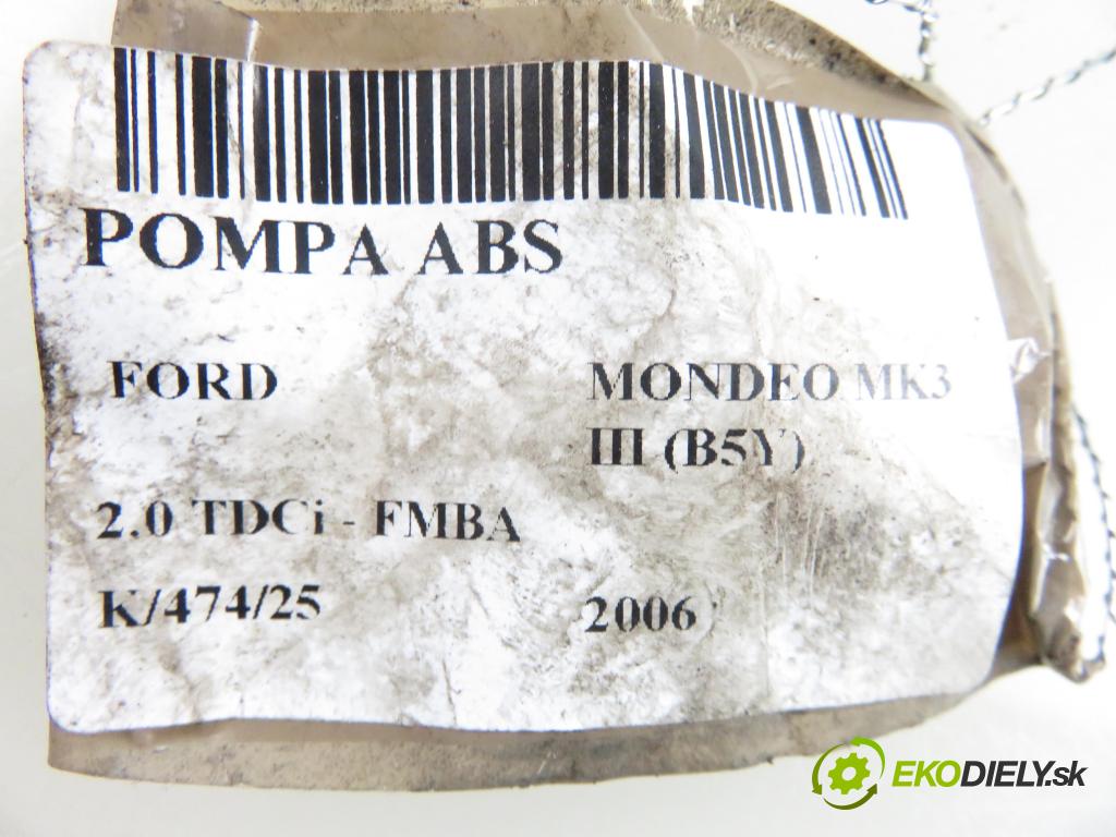 FORD MONDEO III (B5Y) LIFTBACK 2006 96,00 2.0 TDCi - FMBA 1998,00 Pumpa ABS 0265950155 ; 0265225338 (Pumpa ABS)
