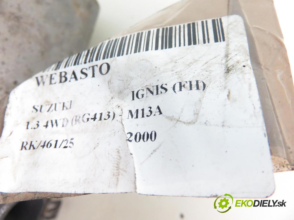 SUZUKI IGNIS (FH) HB 2000 61,00 1.3 4WD 83 (RG413) - M13A 1328,00 Webasto 66888C (Webasto (nezávislé kúrenie))