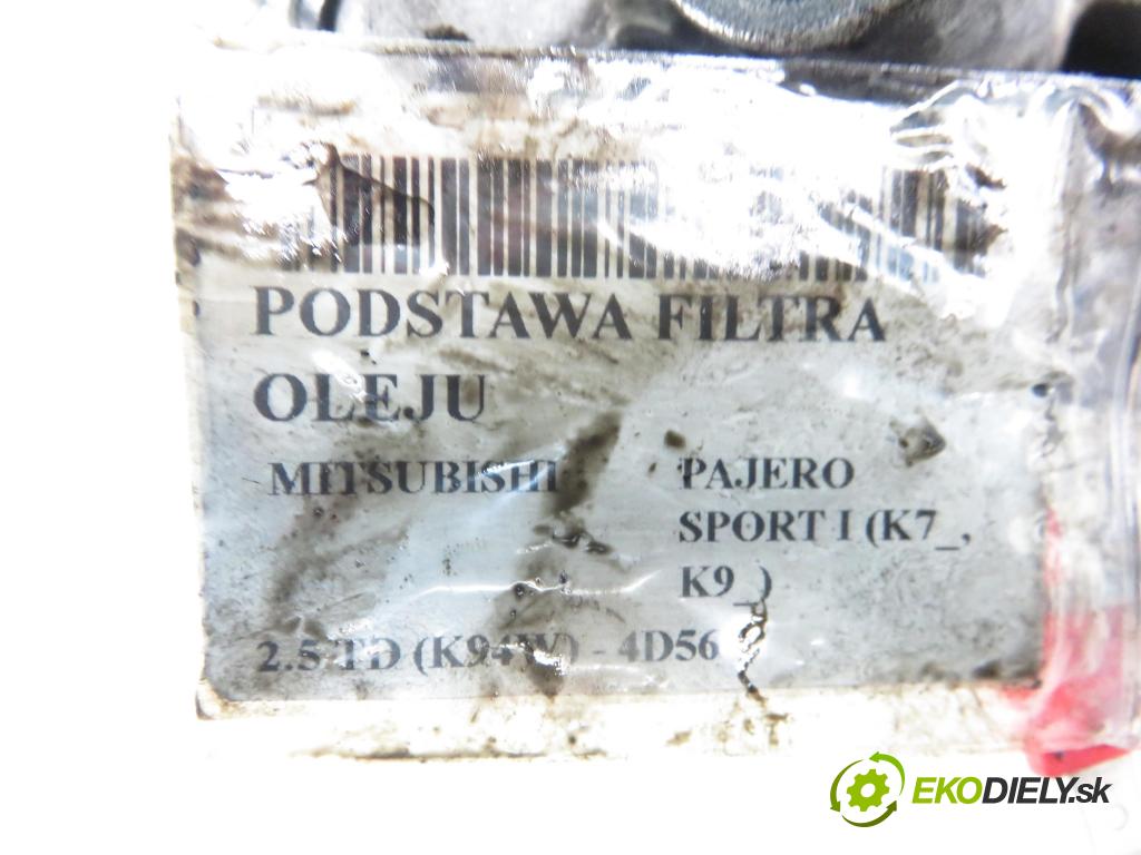 MITSUBISHI PAJERO SPORT I (K7_, K9_) SUV 1999 73,00 2.5 TD (K94W) 99 - 4D56 T 2477,00 Obal filtra oleja  (Obal filtra oleja)