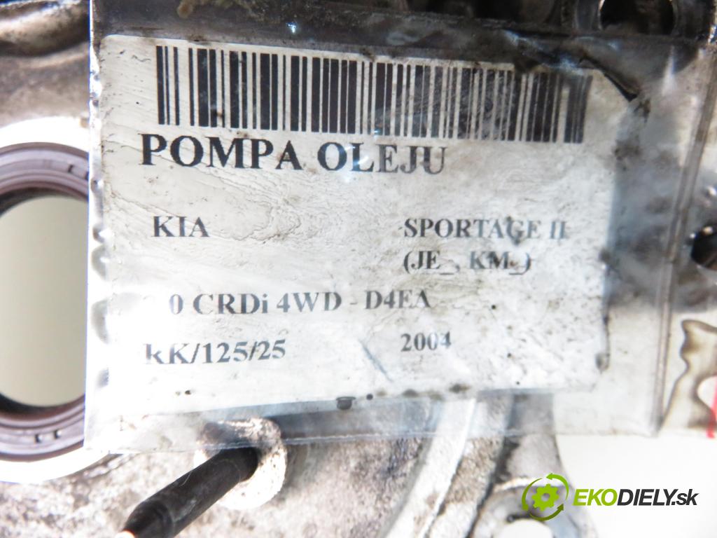 KIA SPORTAGE (JE_, KM_) SUV 2004 85,00 2.0 CRDi 113 4WD - D4EA 1991,00 Pumpa oleja  (Olejová pumpa)