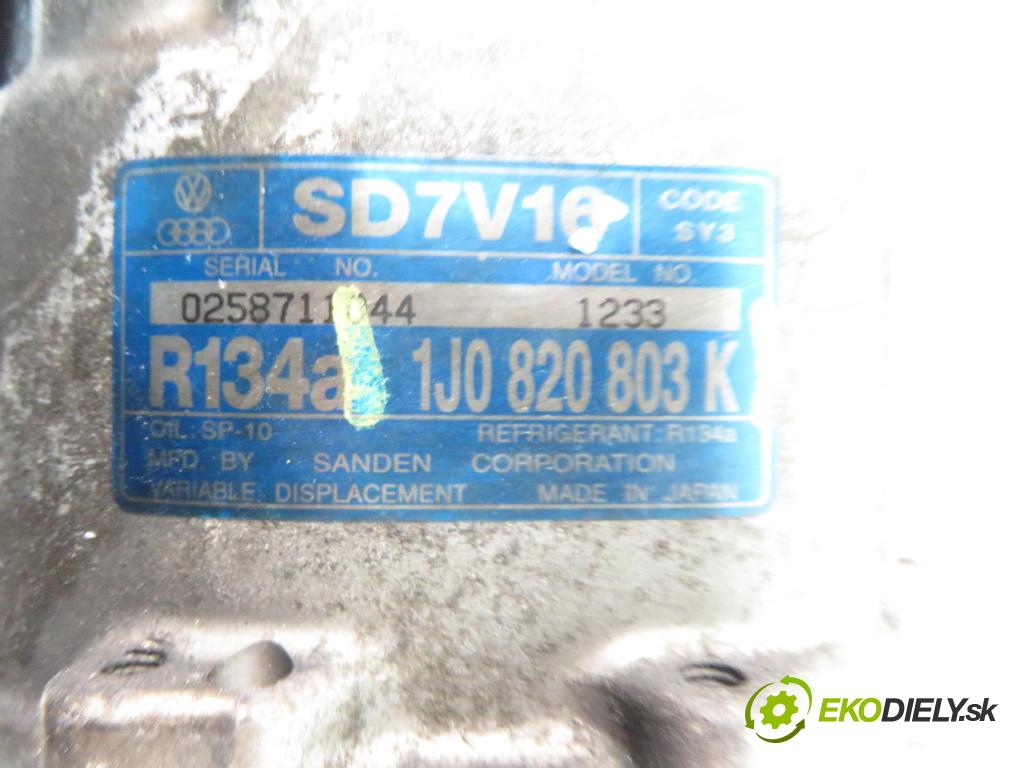 VW GOLF IV Variant (1J5) KOMBI 2001 85,00 1.9 TDI PD 115 - AJM 1896,00 KOMPRESOR: klimatizace 1J0820803K (Kompresory)