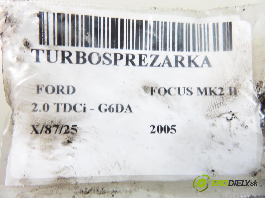 FORD FOCUS II (DA_, HCP) HB 2005 100,00 2.0 TDCi - G6DA 1997,00 RYCHLONABÍJEČKA: 9659667380 (Turbodúchadla (kompletní))