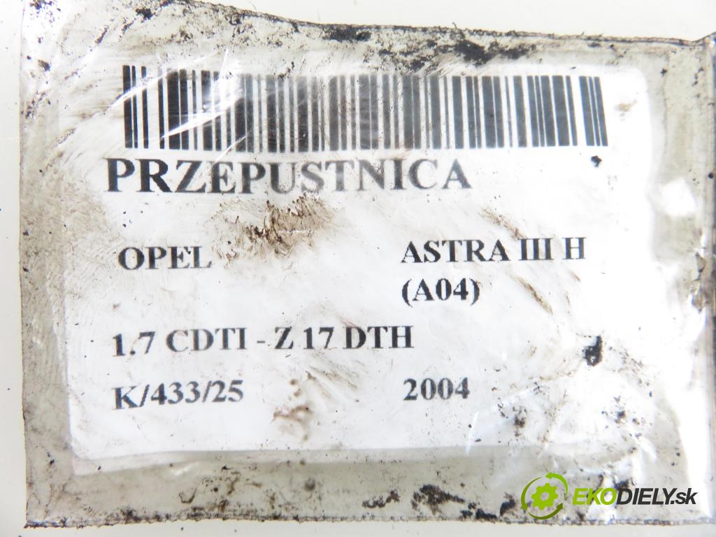 OPEL ASTRA H (A04) HB 2004 74,00 1.7 CDTI 100 - Z 17 DTH 1686,00 Škrtiaca klapka 8981052080 (Škrtiaca klapka)