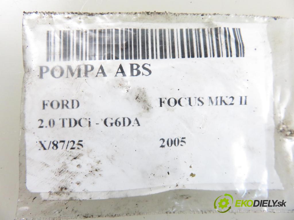 FORD FOCUS II (DA_, HCP) HB 2005 100,00 2.0 TDCi - G6DA 1997,00 Pumpa ABS 10096001193 ; 3M512C405HB ; 10020602164 (Pumpa ABS)
