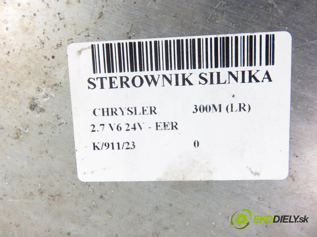 CHRYSLER 300M (LR) SEDAN 1999 0,00 2.7 V6 24V - EER 2736,00 Riadiaca jednotka Motor 04606675AE ; P04606675AE