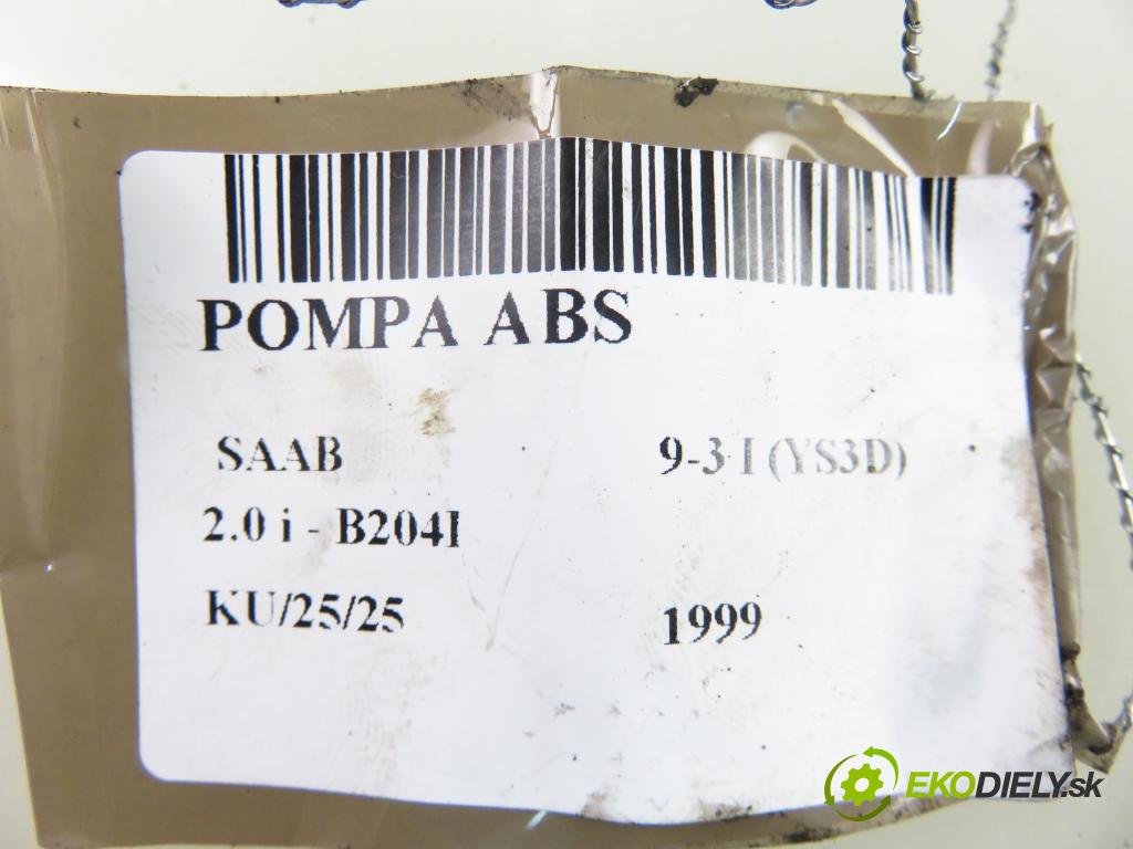 SAAB 9-3 (YS3D) LIFTBACK 1999 96,00 2.0 i - B204I 1985,00 pumpa ABS 0273004223 ; 0265216474 (Pumpy brzdové)