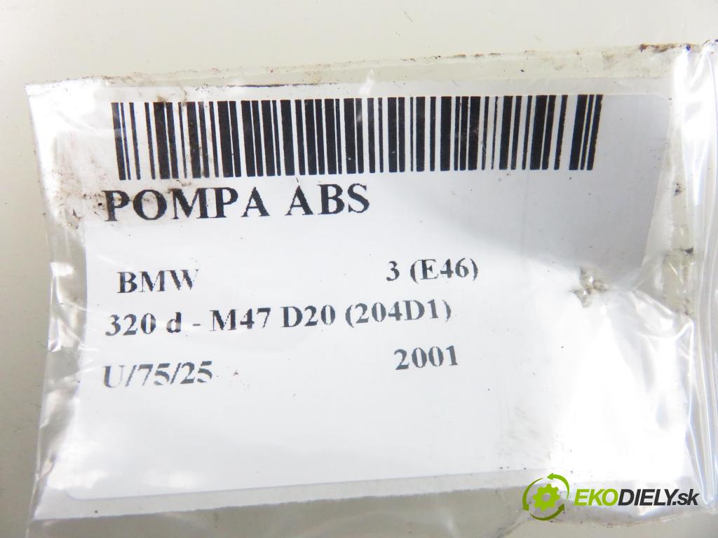 BMW 3 (E46) SEDAN 2001 100,00 320 d 136 - M47 D20 (204D1) 1951,00 Pumpa ABS 6756288 ; 5WK8499 (Pumpa ABS)