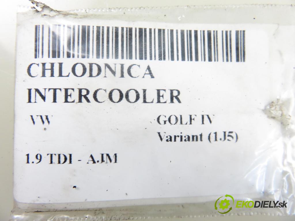VW GOLF IV Variant (1J5) KOMBI 2001 85,00 1.9 TDI PD 115 - AJM 1896,00 chladič intercooler 1J0145803F