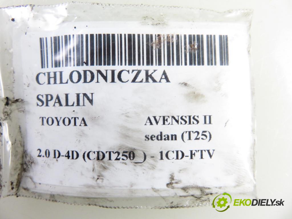 TOYOTA AVENSIS sedan (_T25_) SEDAN 2004 85,00 2.0 D-CAT 116- 1CD-FTV 1995,00 Chladič spalín