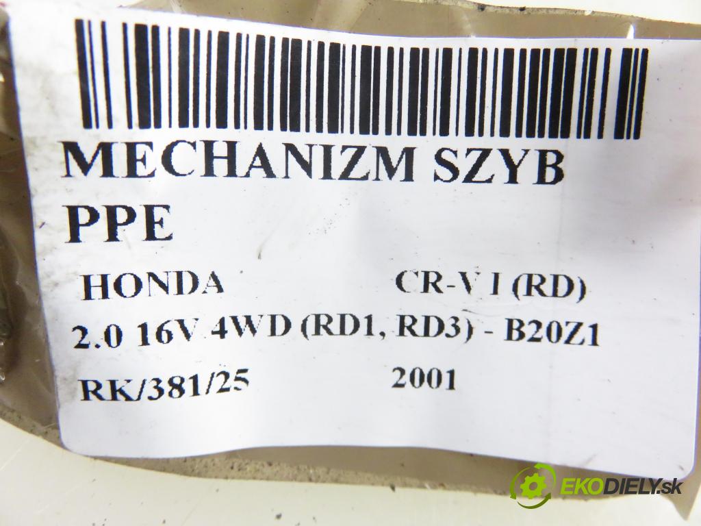 HONDA CR-V I (RD) SUV 2001 108,00 2.0 16V 4WD 147 - B20Z1 1973,00 mechanismus oken PPE 