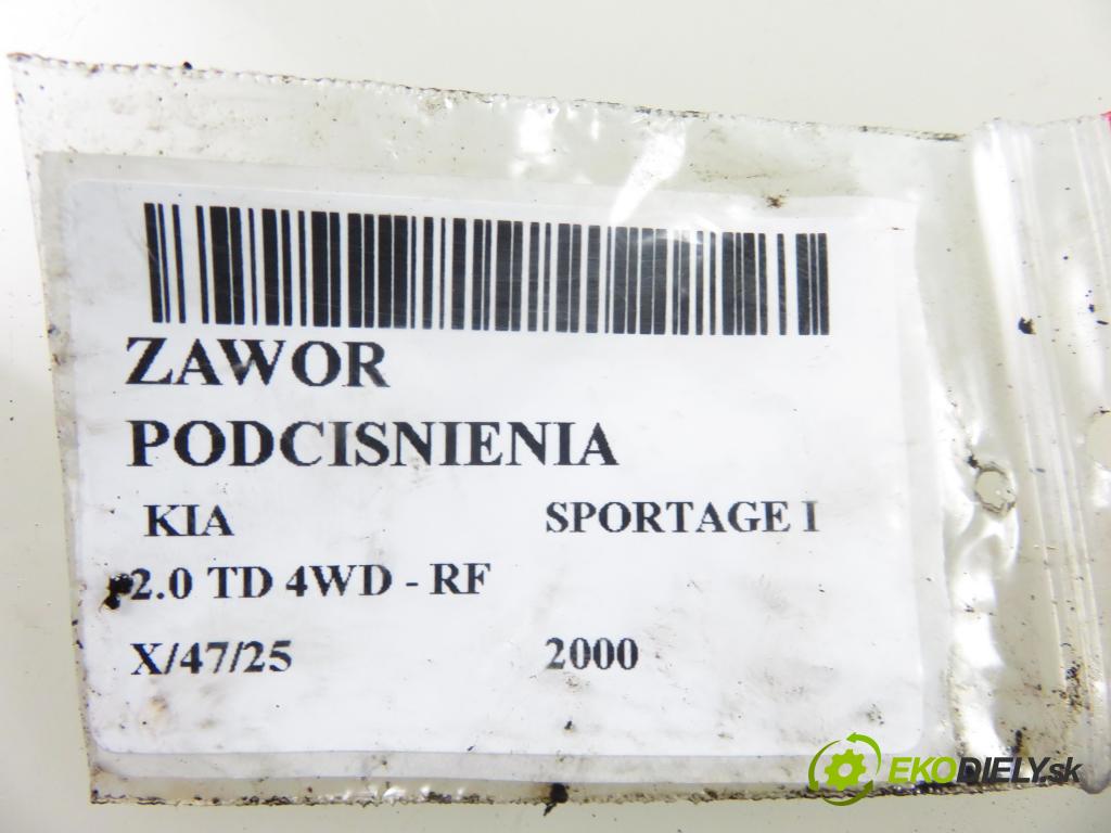 KIA SPORTAGE (K00) SUV 2000 61,00 2.0 TD 4WD 83 - RF 1998,00 VENTIL VAKUUM: