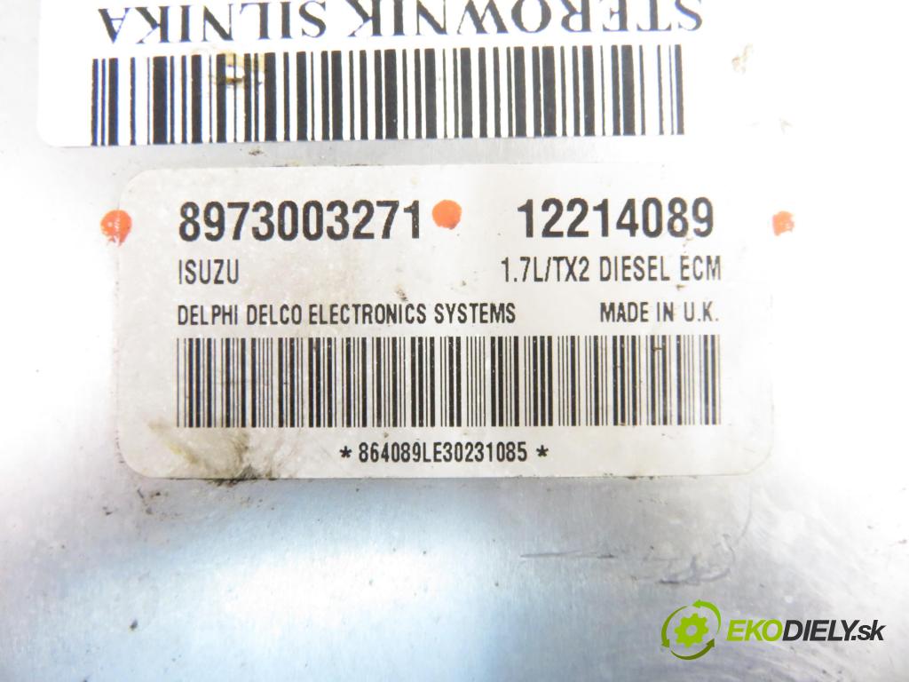 OPEL COMBO Nadwozie pełne/minivan KOMBIVAN 2003 48,00 1.7 DI 16V 65 - Y 17 DTL 1686,00 Riadiaca jednotka Motor 12214089 ; 8973003271