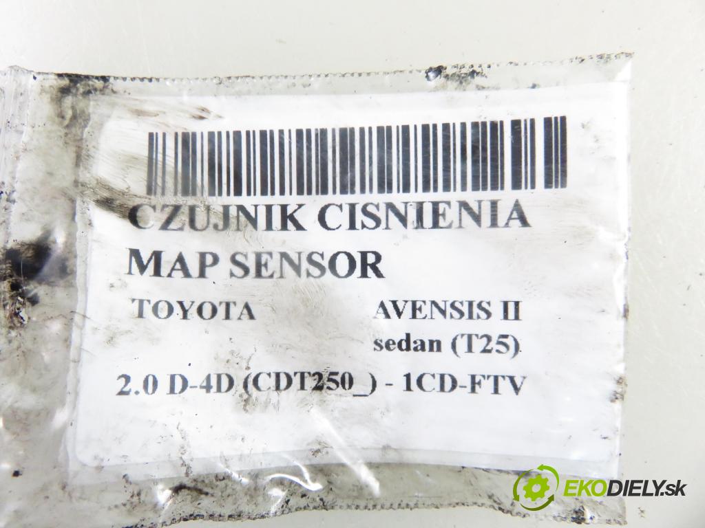 TOYOTA AVENSIS sedan (_T25_) SEDAN 2004 85,00 2.0 D-CAT 116- 1CD-FTV 1995,00 snímač TLAK: MAP senzor 8942120210 ; 0798005130
