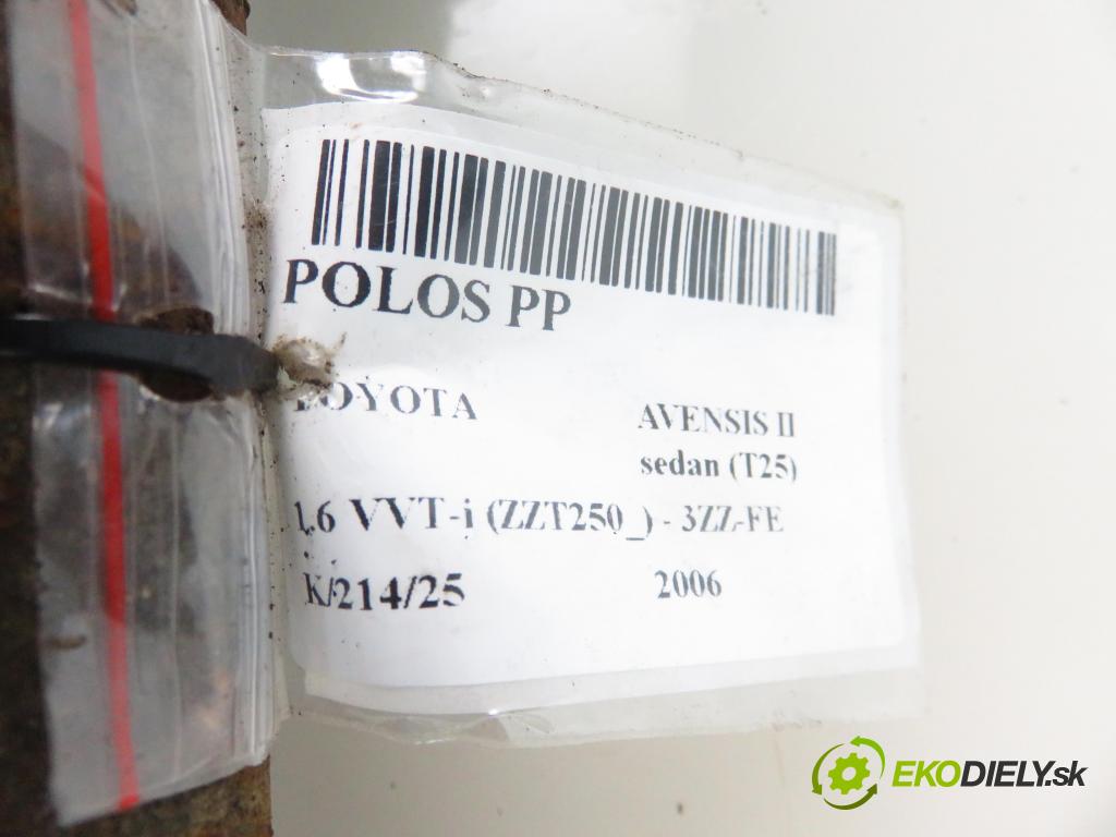 TOYOTA AVENSIS sedan (_T25_) SEDAN 2006 81,00 1.6 VVT-i (ZZT250_) 110 - 3ZZ-FE 1598,00 Poloos PP 
