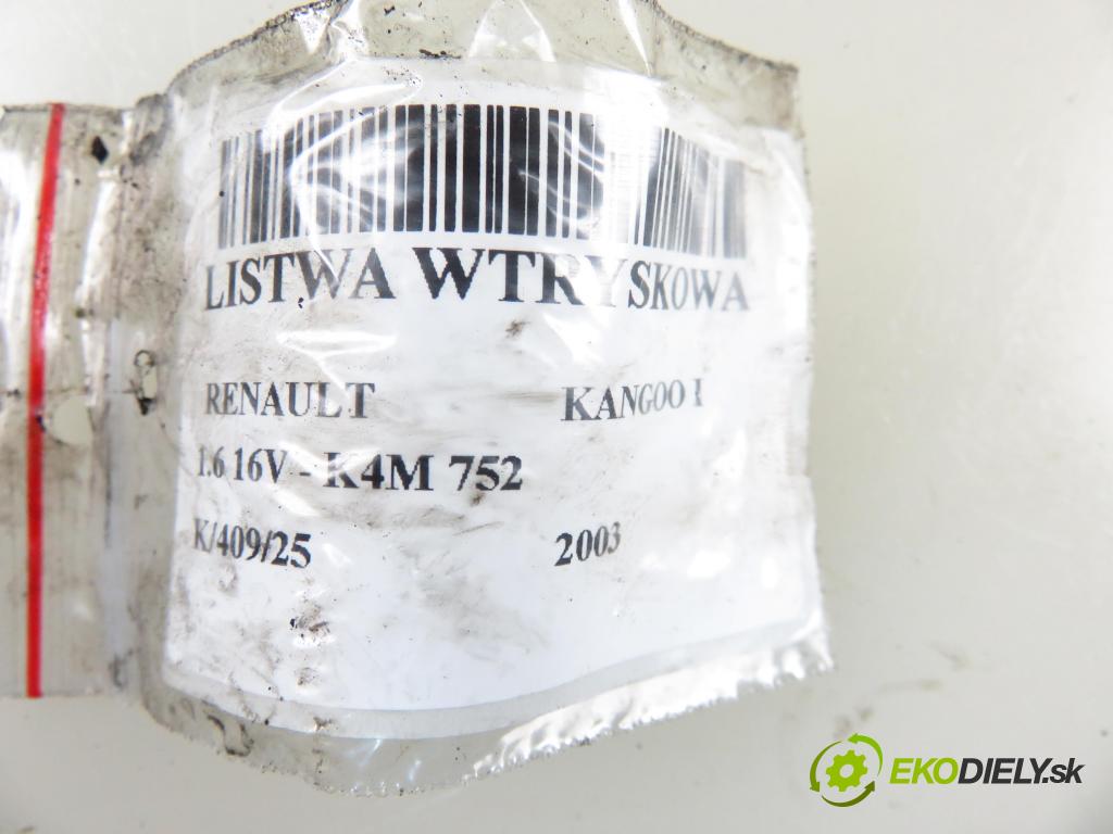 RENAULT KANGOO (KC0/1_) KOMBI 2003 70,00 1.6 16V - K4M 752 1598,00 lišta vstřikovací 8200139674C ; H029611 ; ITGM60 (Vstřikovací lišty)
