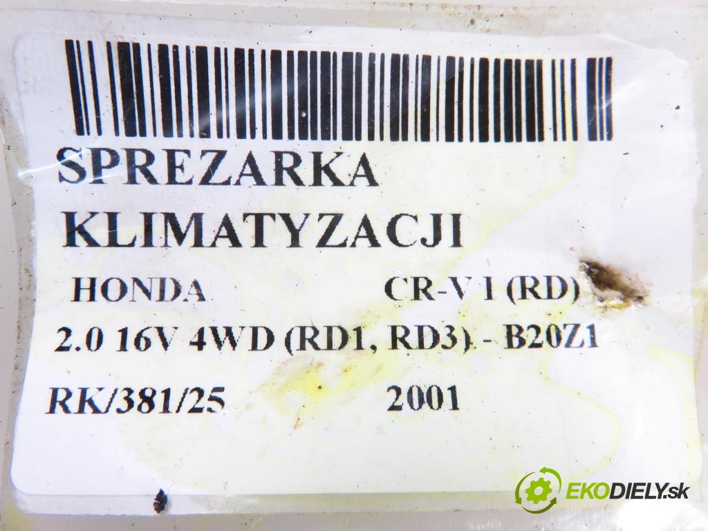 HONDA CR-V I (RD) SUV 2001 108,00 2.0 16V 4WD 147 - B20Z1 1973,00 KOMPRESOR: klimatizácie HS090L (Kompresor klimatizácie)