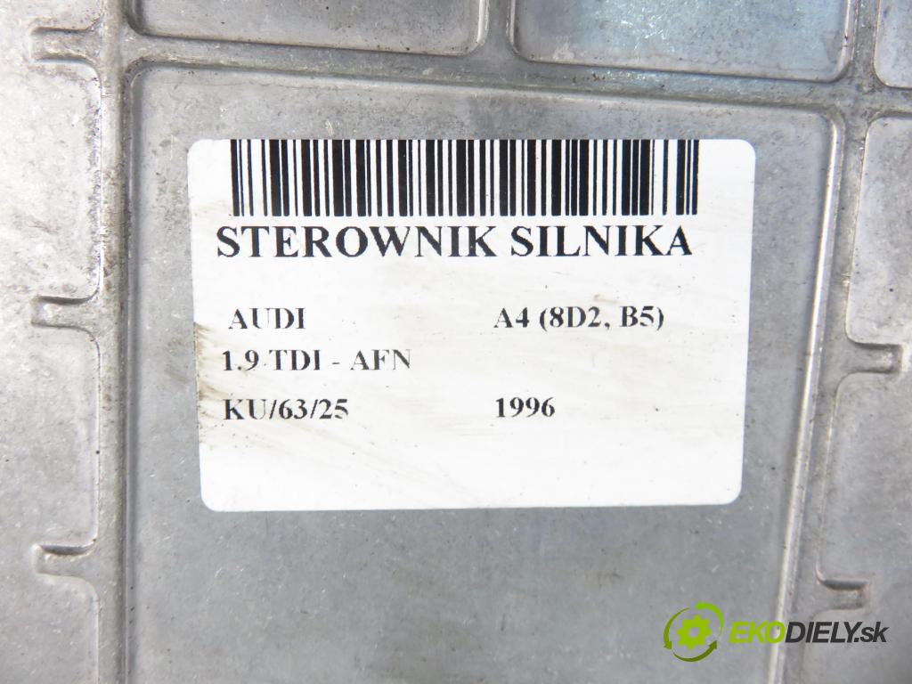 AUDI A4 (8D2, B5) SEDAN 1996 81,00 1.9 TDI 110 - AFN 1896,00 Riadiaca jednotka Motor 028906021CE ; 0281001425426
