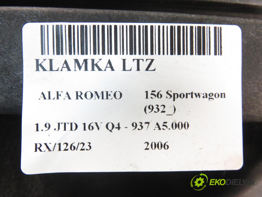 ALFA ROMEO 156 Sportwagon (932_) KOMBI 2006 110,00 1.9 JTD 16V Q4 - 937 A5.000 1910,00 Kľučka LTZ