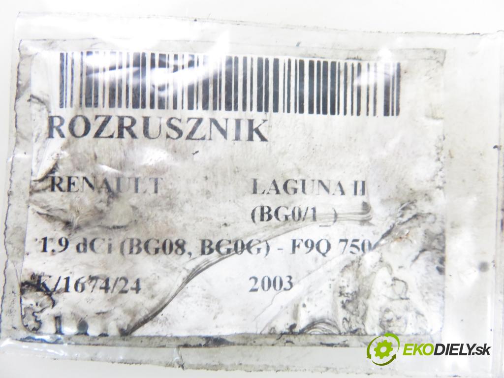 RENAULT LAGUNA II (BG0/1_) LIFTBACK 2003 88,00 1.9 dCi 120 - F9Q 750 1870,00 startér  (Startér)