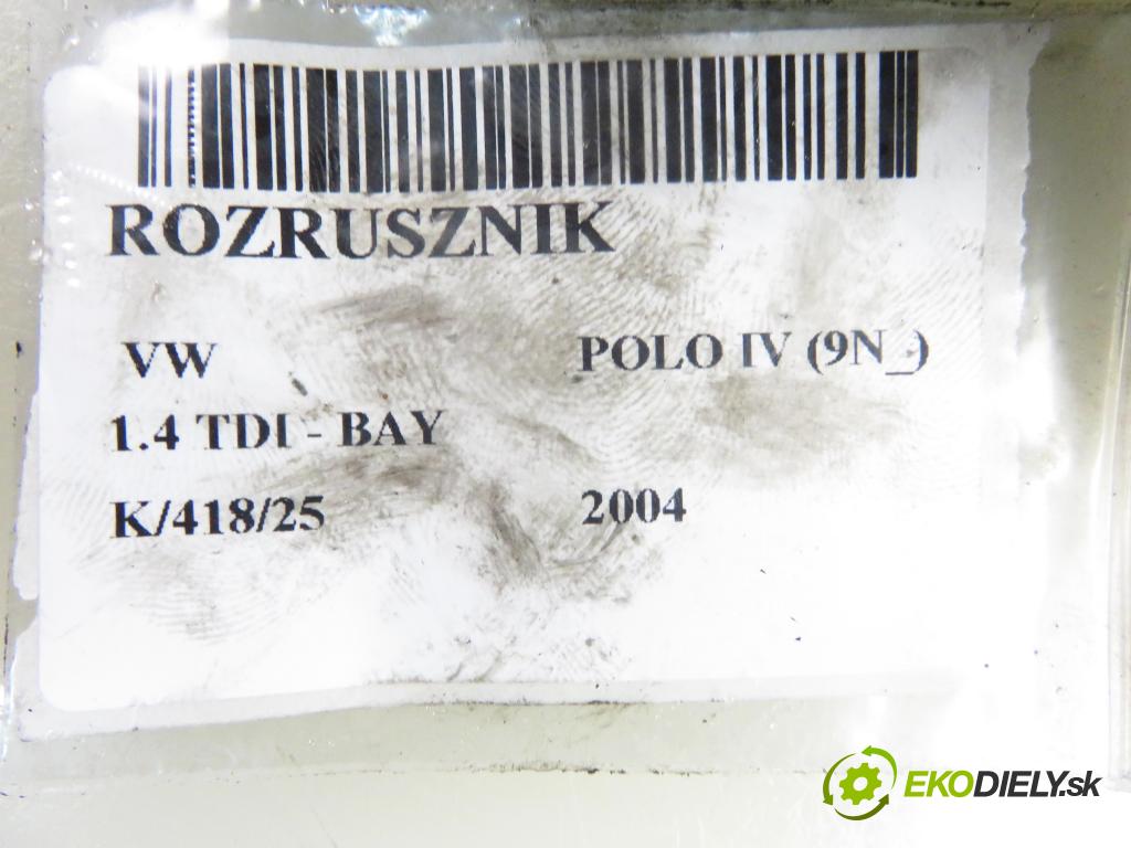 VW POLO (9N_) HB 2004 55,00 1.4 TDI - BAY 1422,00 Štartér  (Štartér)