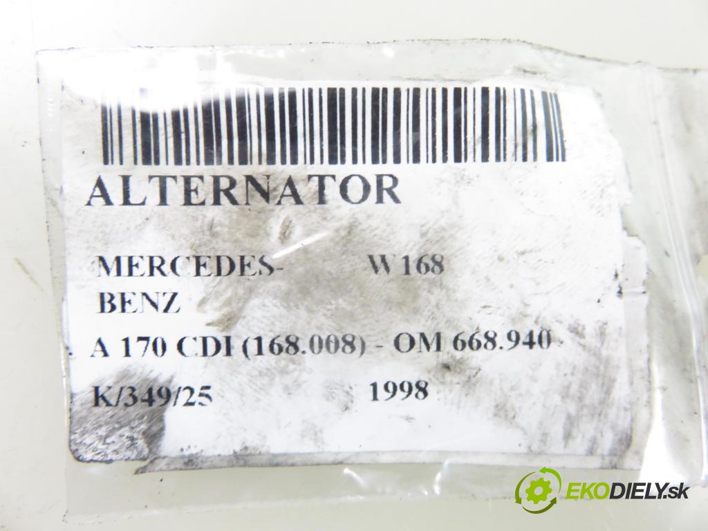 MERCEDES-BENZ KLASA A (W168) HB 1998 66,00 1.7 CDI 90 1689,00 Alternátor  (Alternátor)