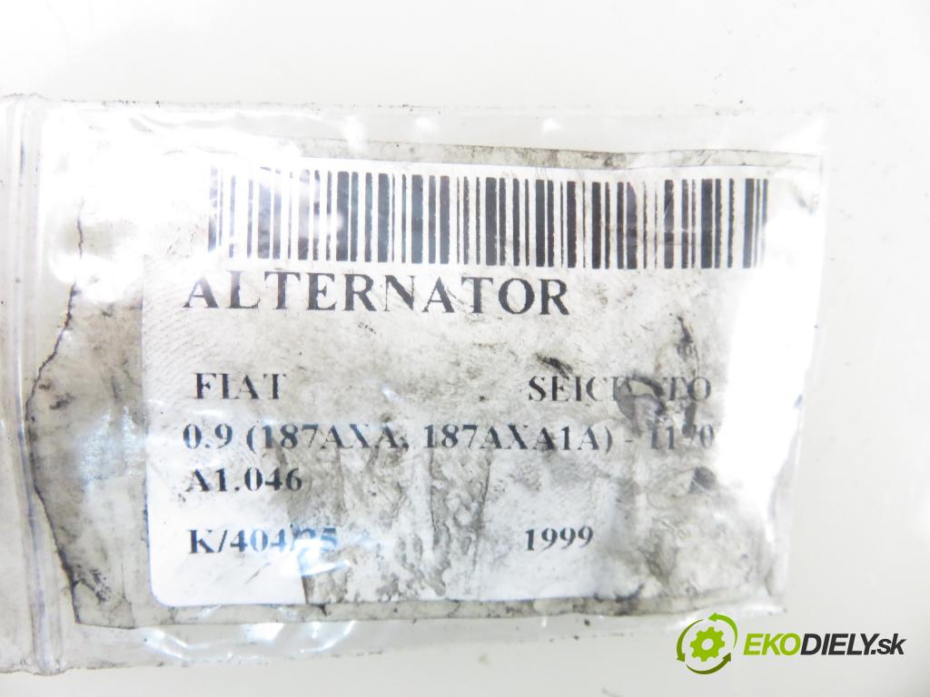 FIAT SEICENTO / 600 (187_) HB 1999 29,00 0.9 39 - 1170 A1.046 899,00 Alternátor 63320094 (Alternátor)