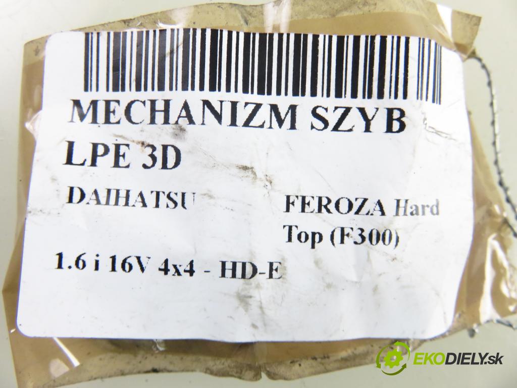 DAIHATSU FEROZA Hard Top (F300) TERENOWY 1995 70,00 1.6 i 16V 4x4 95 - HD-E 1590,00 mechanismus oken 3D 0621003772