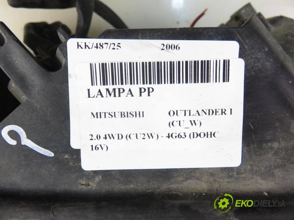 MITSUBISHI OUTLANDER I (CU_W) SUV 2006 100,00 2.0 4WD (CU2W) - 4G63 (DOHC 16V) 1997,00 světlo PP